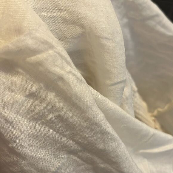 Free People Off White Embroidered Design Boho Feminine Dress Cottagecore - Picture 9 of 12